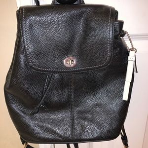Coach pebble Leather BackPack Purse